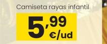Oferta de Eroski - Camiseta Rayas Infantil por 5,99€ en Eroski