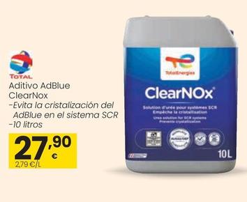 Oferta de Total - Aditivos  AdBlue ClearNox por 27,9€ en Eroski