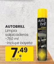 Oferta de Autobrill - Limpia Salpicaderos por 7,49€ en Eroski