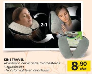 Oferta de Kine Travel  -Almohada Cervical De Microesferas por 8,9€ en Eroski
