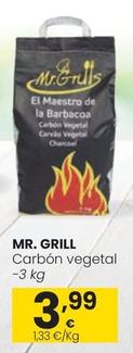 Oferta de Mr. Grill - Carbon Vegetal por 3,99€ en Eroski