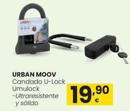 Oferta de Urban Moov - Candado U-Lock Umulock por 19,9€ en Eroski