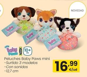 Oferta de Baby Paws - Peluche Mini por 16,99€ en Eroski