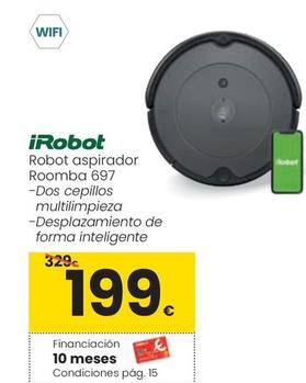 Oferta de Irobot - Robot Aspirador Roomba 697 por 199€ en Eroski