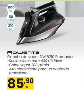 Oferta de Rowenta - Plancha De Vapor Dw 8210 Promaster por 85,9€ en Eroski