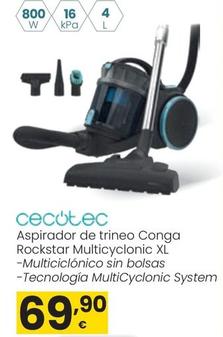Oferta de Cecotec - Aspirador De Trineo Conga Rockstar Multicyclonic Xl por 69,9€ en Eroski