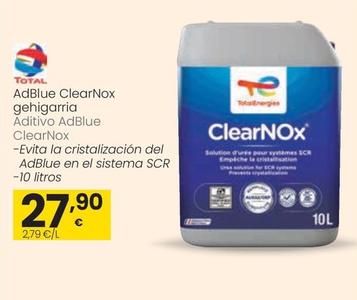 Oferta de TotalEnergies - Aditivo Adblue ClearNox por 27,9€ en Eroski