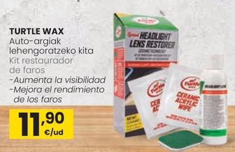 Oferta de Turtle Wax - Kit Restaurador De Faros por 11,9€ en Eroski