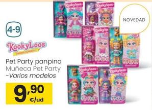 Oferta de KookyLoos - Muneca Pet Party por 9,9€ en Eroski