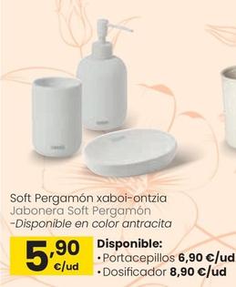 Oferta de Jabonera Soft Pergamon por 5,9€ en Eroski