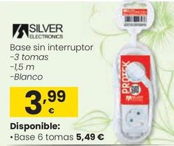 Oferta de Silver Electronics - Base Sin Interruptor por 3,99€ en Eroski
