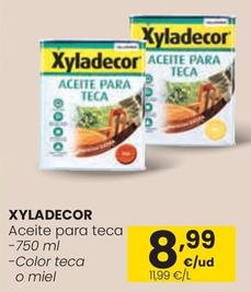 Oferta de Xyladecor - Aceite Para Teca por 8,99€ en Eroski