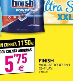 Oferta de Finish - Vajillas Todo En 1 por 5,75€ en BM Supermercados
