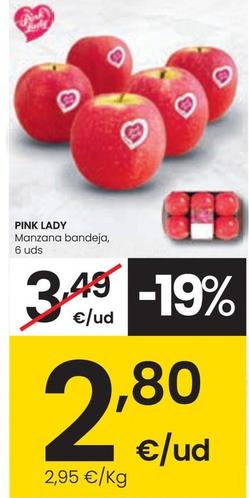 Oferta de Pink Lady - Manzana Bandeja por 2,8€ en Eroski
