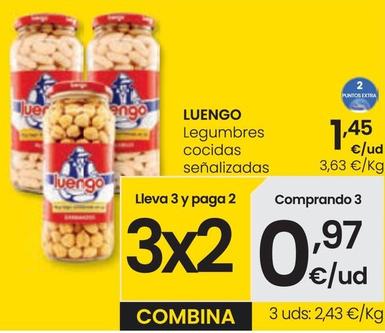 Oferta de Luengo - Legumbres Cocidas Señalizadas por 1,45€ en Eroski