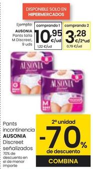 Oferta de Ausonia - Pants Taila M Discreet por 10,95€ en Eroski