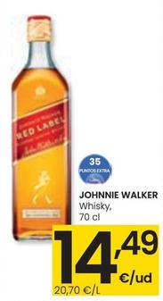 Oferta de Johnnie Walker - Whisky por 14,49€ en Eroski