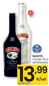 Oferta de Baileys - Licores por 13,99€ en Eroski