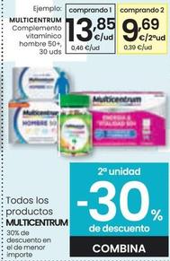 Oferta de Multicentrum - Complemento Vitamínico Hombre 50+ por 13,85€ en Eroski