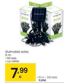 Oferta de Guirnalda Solar por 7,99€ en Eroski