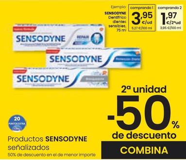 Oferta de Sensodyne - Dentífrico Dientas Sensibles por 3,95€ en Eroski