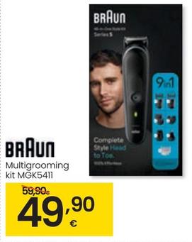 Oferta de Braun - Multigrooming Kit MGK5411 por 49,9€ en Eroski