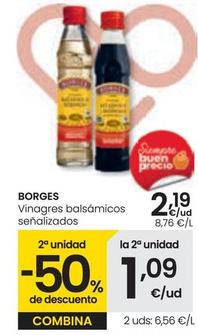 Oferta de Borges - Vinagres Balsámicos por 2,19€ en Eroski