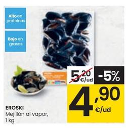 Oferta de Eroski - Mejillón Al Vapor por 4,9€ en Eroski