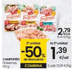 Oferta de Campofrío - Finissimas por 2,79€ en Eroski