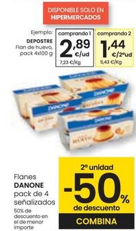 Oferta de Danone - Flan De Huevo por 2,89€ en Eroski