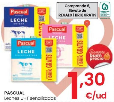 Oferta de Pascual - Leches UHT  por 1,3€ en Eroski