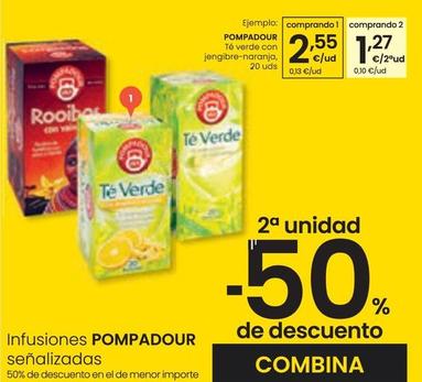 Oferta de Pompadour - Té Verde Con Jengibre-naranja por 2,55€ en Eroski
