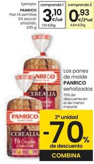 Oferta de Panrico - Pan 14 Semillas 0% Azucar Anadido por 3,1€ en Eroski