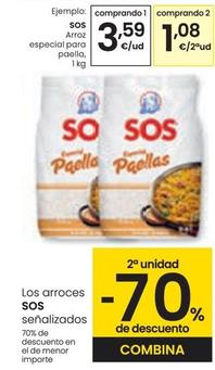 Oferta de Sos - Arroz Especial Para Paella por 3,59€ en Eroski