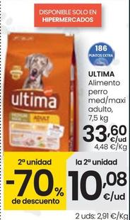 Oferta de Última - Alimento Perros Med/Maxi Adulto por 33,6€ en Eroski