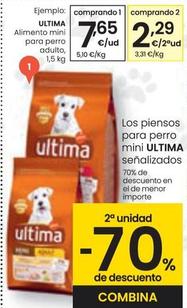Oferta de Ultima - Alimento Mini Para Perro Adulto por 7,65€ en Eroski