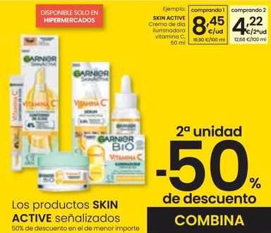 Oferta de Garnier - Skin Active Crema De Dia Iluminadora Vitamina C por 8,45€ en Eroski
