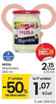 Oferta de Musa - Mayonesa por 2,15€ en Eroski
