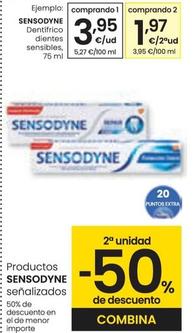 Oferta de Sensodyne - Dentifrico Dientes Sensibles por 3,95€ en Eroski