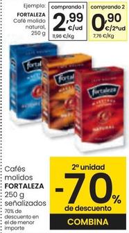 Oferta de Fortaleza - Café Molido Natural por 2,99€ en Eroski