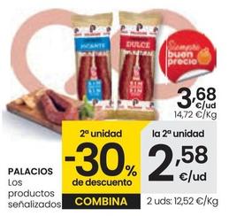 Oferta de Palacios - Los Productos Señalizados por 3,68€ en Eroski