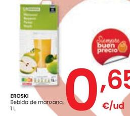 Oferta de Eroski - Bebida De Manzana por 0,65€ en Eroski