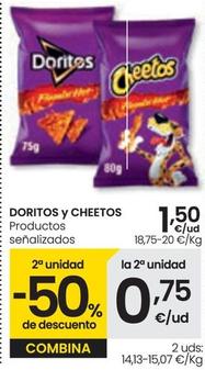 Oferta de Cheetos Productos Senalizados por 1,5€ en Eroski