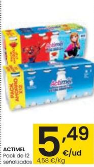 Oferta de Actimel - Pack De 12 por 5,49€ en Eroski