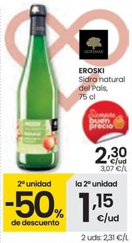Oferta de Eroski - Sidra Natural Del Pais por 2,3€ en Eroski