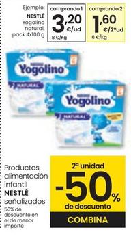Oferta de Nestlé - Yogolino Natural por 3,2€ en Eroski