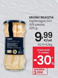 Oferta de Eroski - Espárragos D.o 6/8 Piezas por 9,99€ en Eroski