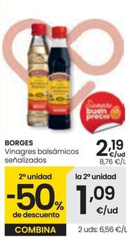 Oferta de Borges - Vinagres Señalizados por 2,19€ en Eroski