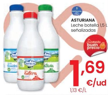 Oferta de Asturiana - Leche Botella por 1,69€ en Eroski