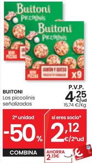 Oferta de Buitoni - Los Piccolinis Señalizados por 4,25€ en Eroski